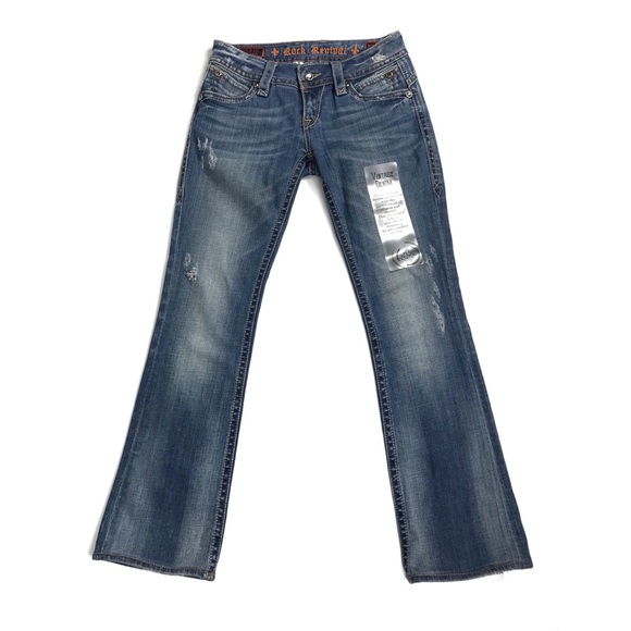 Rock Revival Patti Boot Jeans Embroidered NEW - Picture 2 of 7